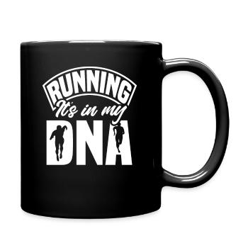 Running It's in my genes - Full Colour Mug - black - Right
