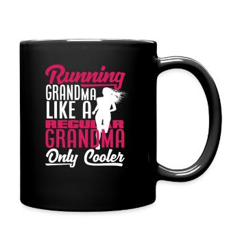 Courir mamie comme une mamie normale seulement plus cool - Mug uni - noir - Droite