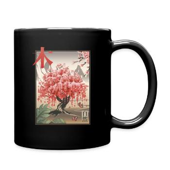 Kawaii Geisha Japanese Traditional Glitch cadeau - Mug uni - noir - Droite