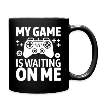 My Game is Waiting on Me Manette de jeu amusante - Mug uni - noir - Droite