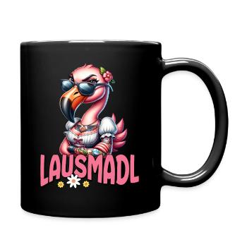 Tracht Damen Outfit Dirndl Ersatz Lausmadl - Full Colour Mug - black - Right