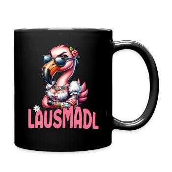 Tracht Damen Outfit Dirndl Ersatz Lausmadl - Full Colour Mug - black - Right