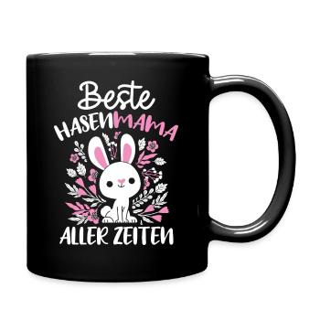 Best Bunny Mom Ever Bunny Rabbit Easter - Full Colour Mug - black - Right
