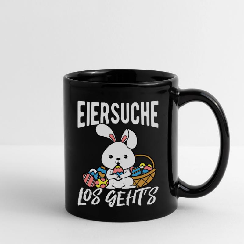 Egg Hunt Let's Go Easter Easter Bunny Easter Eggs Ge Full Colour Mug