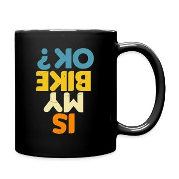 Drôle de dicton de motard - Mug uni - noir - Droite