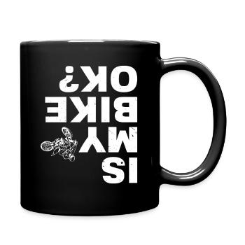 Motard Motard Chute Ma moto va-t-elle bien ? - Mug uni - noir - Droite