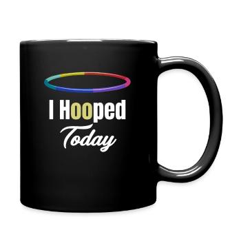 I made a hoop today. Hooping - Full Colour Mug - black - Right