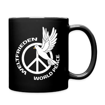 Paix dans le monde Journée mondiale de la paix Colombe de la paix - Mug uni - noir - Droite