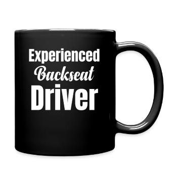 Fahrer Auf Dem Rücksitz, Weil Man Manchmal Eine - Tasse einfarbig - Schwarz - Rechts