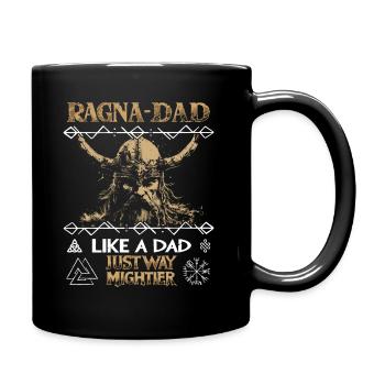 RAGNA-DAD Mighty Viking for Father's Day - Full Colour Mug - black - Right