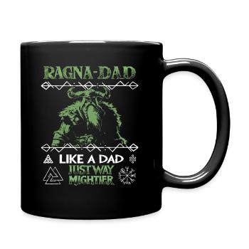 RAGNA-DAD Green Viking for Father's Day - Full Colour Mug - black - Right