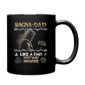 RAGNA-DAD Viking avec marteau pour les pères forts - Mug uni - noir - Droite