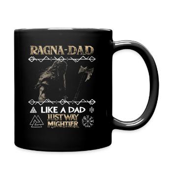 RAGNA-DAD Viking with Axe for Father's Day - Full Colour Mug - black - Right