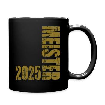 Meister 2025 - Tasse einfarbig - Schwarz - Rechts