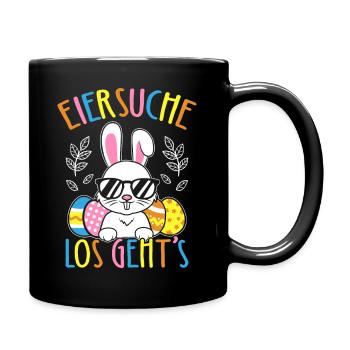 Chasse aux œufs Let’s Go Easter Bunny Easter Bunny Oeufs de Pâques - Mug uni - noir - Droite