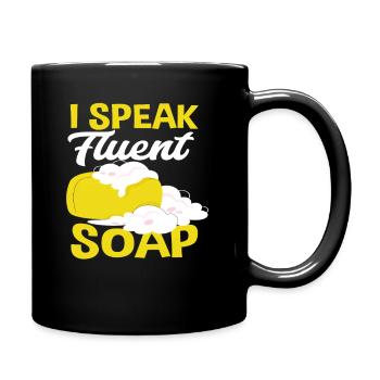 Je parle couramment Savon Fabrication de savon amusante - Mug uni - noir - Droite