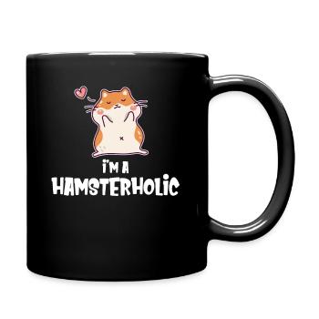 Je suis une amoureuse des hamsterhols, une mignonne - Mug uni - noir - Droite