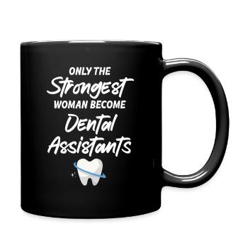 Only the strongest women will - Full Colour Mug - black - Right