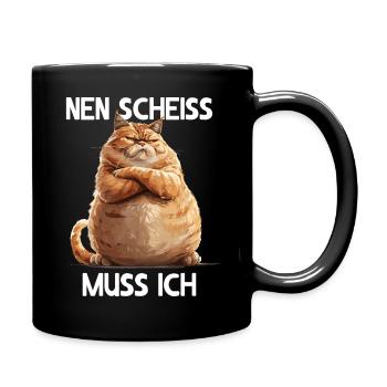 Cat kitty I have to fuck - Full Colour Mug - black - Right