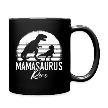 Mamasaurus Rex T-Rex Dino Mother's Day Best Mama Mam - Full Colour Mug - black - Right