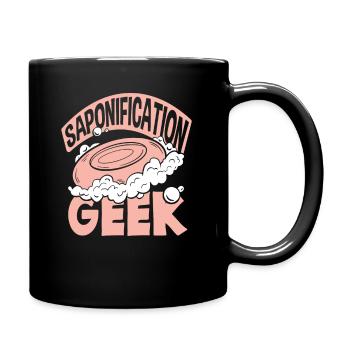 Verseifungs Nerd Seifenherstellung - Tasse einfarbig - Schwarz - Rechts