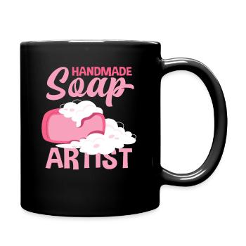Artiste du savon fait à la main - Mug uni - noir - Droite