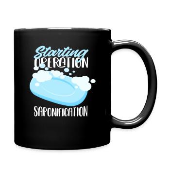 Démarrer l’opération de saponification - Mug uni - noir - Droite