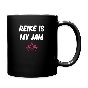 Reiki Ist Meine Jam-chakra-heilung, Buddhistische - Tasse einfarbig - Schwarz - Rechts