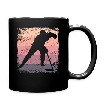 Joueurs de hockey sur glace Vintage Hockey sur glace - Mug uni - noir - Droite
