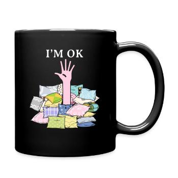 Couture, couture, couture, courtepointe - Mug uni - noir - Droite