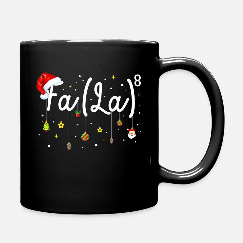 FA(LA)8 Funny Christmas Santa Fa(La) Math Teacher - Tasse einfarbig - Schwarz