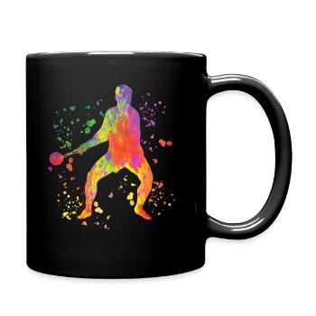 Lanceur de disque Lancer de disque Colorsplash - Mug uni - noir - Droite