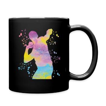 Lanceur de poids Colorsplash Lancer de poids - Mug uni - noir - Droite