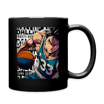 Ballin toute la journée - Mug uni - noir - Droite