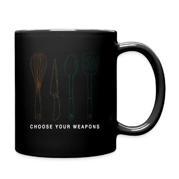 Koch Köche Kochen Koch Humor Koch Spruch - Tasse einfarbig - Schwarz - Rechts