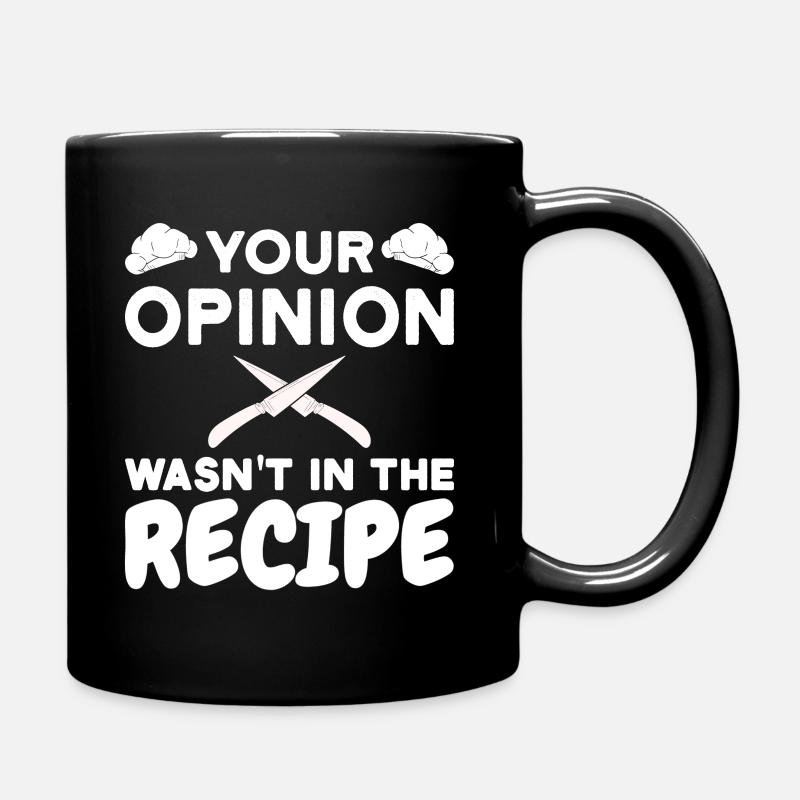 Lustiger Koch Spruch - Tasse einfarbig - Schwarz