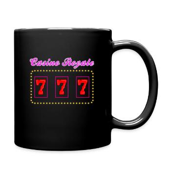Symbole du jackpot du casino 777 - Mug uni - noir - Droite