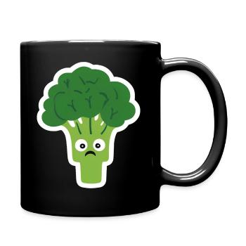 brokkoli - Tasse einfarbig - Schwarz - Rechts