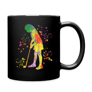 Golfer Colorsplash Kinder Miniaturgolf - Tasse einfarbig - Schwarz - Rechts