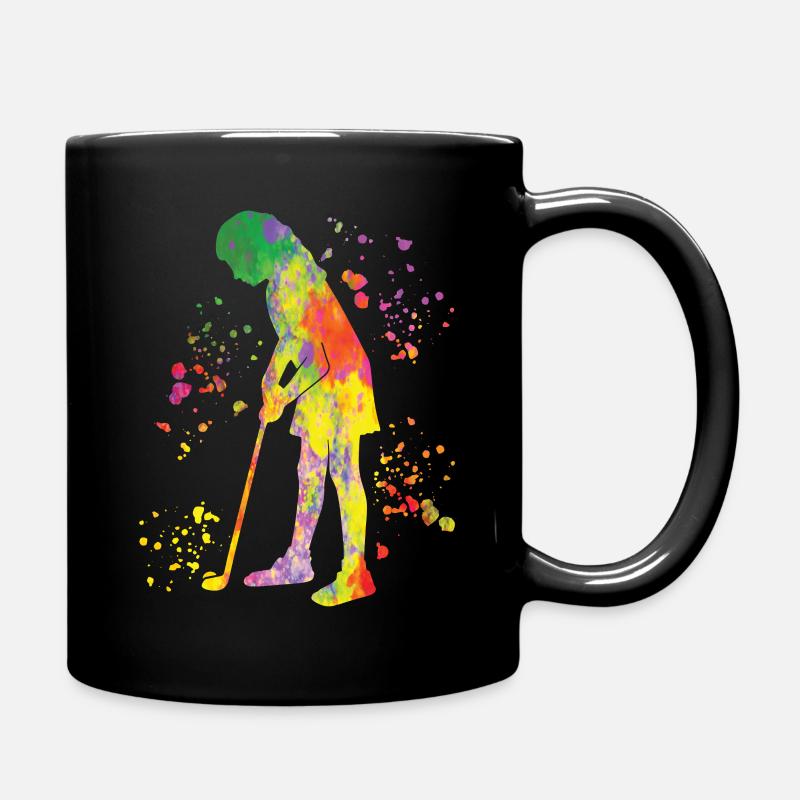 Golfer Colorsplash Kinder Miniaturgolf - Tasse einfarbig - Schwarz