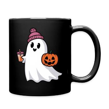 Conception fantôme de dessin animé drôle - Mug uni - noir - Droite