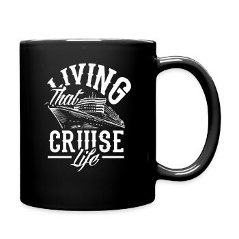 Vivez la vie de croisière - Mug uni - noir - Droite
