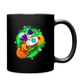 Astronaut Kids Universe - Full Colour Mug - black - Right