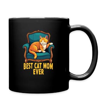 Best cat mom - Full Colour Mug - black - Right