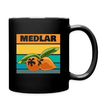 medlar autumn - Full Colour Mug - black - Right