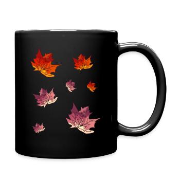 Point culminant absolu : les feuilles d’automne - Mug uni - noir - Droite
