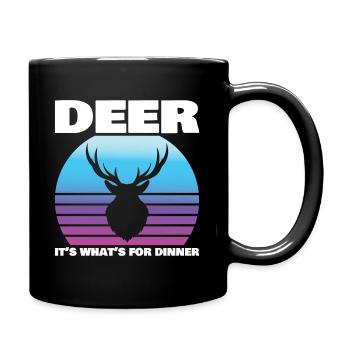 Hunting Hunter Deer Hunting Hunting Sayings - Full Colour Mug - black - Right