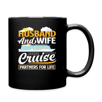 Mari et femme partenaire de croisière pour la vie - Mug uni - noir - Droite