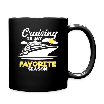 Cruising is my favorite season - Full Colour Mug - black - Right