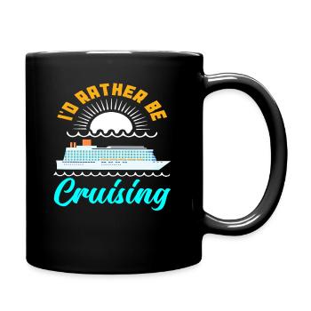 Je préfère être en croisière - Mug uni - noir - Droite
